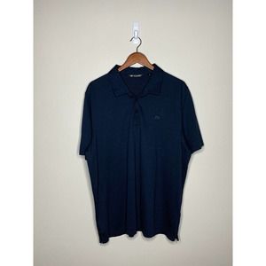 Mens Travis Mathew Performance Wicking Polo Golf Shirt Size 2XL Navy Blue